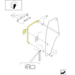Ramię lewe szyby drzwi CNH_!_!