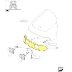 Obudowa przednich lamp CNH